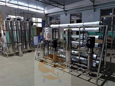 2噸雙級反滲透+EDI用于青島某硅膠公司生產